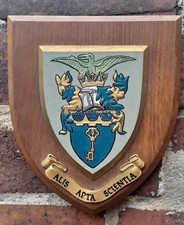 Vintage Royal Air Establishment Bedford (RAE) Crest Shield Plaque picture