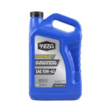 Super Tech All Mileage Synthetic Blend Motor Oil SAE 10W-40, 5 Quarts picture