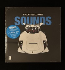 PORSCHE Sounds Book + 3 Audio CDs New Porsche Museum English & German NEW S/W picture