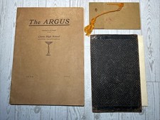 Antique 1911-14 Clovis High School Yearbook The Argus & Commencement Programs CA picture