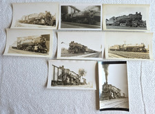 C. 1940s Erie Railroad 2-10-2 Steam Locomotive Photo Lot Of 8 picture