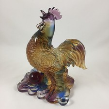 Liuli Crystal Glass Grant Wealth & Fortune Roost– Chinese Zodiac Wealth Fengshui picture