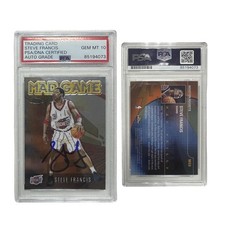 2002 Steve Francis Houston Rockets Topps Chrome Mad Game #MG8 PSA GEM MT 10 Auto picture