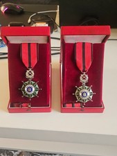 Extremely Rare - Saddam Era Iraqi Order of the Two Rivers 4th & 5th class - Iraq picture