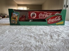 Vintage COCA COLA ERTL 1996 Semi Truck and Trailer Die Cast Metal Coin Bank NIB picture