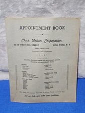Vintage Chas Wolton Corporation Appointment Book Beauty Salon Supply Advertising picture