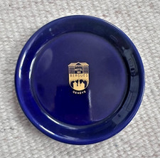 VTG Hotel Des Bergues, Geneve Cobalt Blue w/Gold Trinket Dish picture