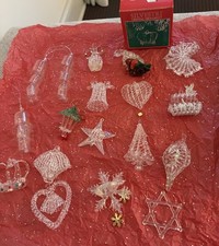 Huge Lot 18 Silvestri Blown Glass Christmas Tree Ornaments Vintage picture