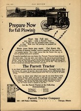 1915 Parrett Tractors Original Advertisement: Chicago, Illinois picture