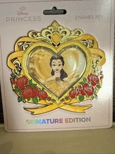Pink A La Mode Disney Belle Jewel Gem 4” Jumbo LE Pin Beauty and the Beast PALM picture
