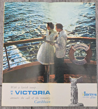 1962 MS Victoria Incres Line Cruise Ship Brochure Caribbean Ocean Liner picture