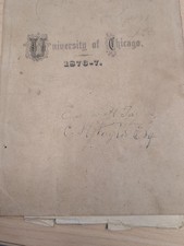 1877 University of Chicago Annual Catalogue Rush Medical College Antique Book picture