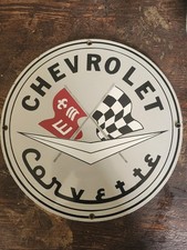 Vtg Ande Rooney Chevrolet  Corvette Sign  picture