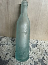 Antique Embossed Pepsi-Cola Bottle Jacksonville Fla Aqua Glass c.1915-1925 picture