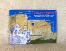 Crazy Horse Memorial Souvenir Metal Magnet with Details South Dakota picture
