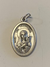 Saint Philomena Silvertone Medal, New #MD-005 picture