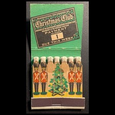 Full Book Vintage Feature Matchbook Hamilton National Bank Christmas Club picture