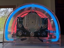 Vintage 80s Hypersonic Neon AM/FM Radio picture