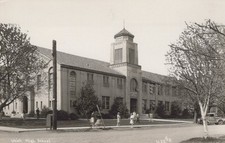 Ukiah California CA Ukiah High School RPPC Real Photo Postcard picture