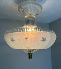 vintage 1930-40'S flush mount  bedroom  fixture picture
