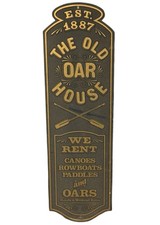 Turn-Of-The-Century Black Sand Smalts Boat/Canoe Rental Sign “THE OLD OAR HOUSE” picture