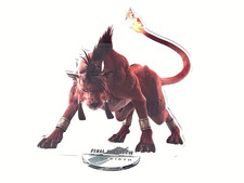 SE FF VII Rebirth Red XIII Acrylic Desk Display Stand Figure picture
