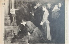 French Art Postcard Museum of Dijon The Sermon of the Humble picture