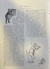 1892 London Street Musicians illustrated picture