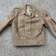 Vintage WWII US Army WAC Women's Wool Ike Jacket Crop First Army Patch Uniform⁠ picture