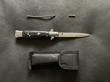 AKC Italian Folding Knife 9inch Black Handle Legalized picture