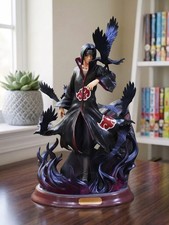 Itachi Uchiha Figure Naruto Shippuden 28cm 11in Akatsuki Crows Anime Statue Gift picture