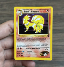 2000 Wizards Pokémon Gym Challenge Brock's Ninetales 3/132 English LP picture