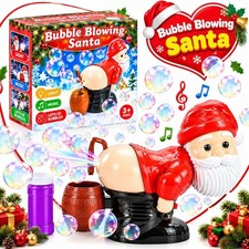 Christmas Santa Claus Farting Bubble Machine with Music & Lights Kids Xmas Gift picture