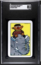 *Rare 1978 SESAME STREET Alphabet Bert Ernie Elephant Rookie Card SGC 8 Nm Mint picture