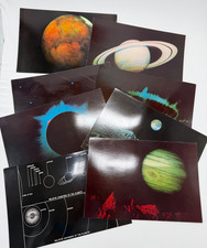 Jumbo Postcards 9 x 6 American Museum-Hayden Planetarium NYC Lot of 8 Planets picture