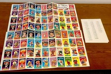 GRAIL 1/1 1985 GPK Original Series 1 BLANK BACK Uncut Sheets Paste Up Adam Bomb picture