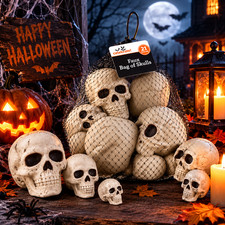 Faux Skull Decorations 21 Piece Set Halloween Spooky Haunted House Props picture