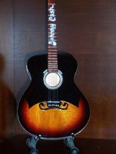 Miniature ACOUSTIC Guitar For JOHNNY CASH Display Gift Memorabilia FREE STAND picture