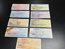 9 Vintage 1978-79 Exchange Bank Checks California Scenic Consecutive #359-367 picture