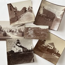 Antique Sepia Snapshot Photograph Collection Travel Variety Building History picture