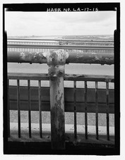 Jefferson Louisiana Huey P Long Bridge Mississippi River 2005 Rail View picture