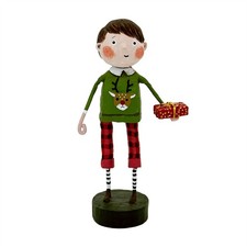 Lori Mitchell Gift Exchange Sweet Boy Giving Present Adorable Figurine 11174 picture