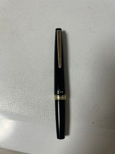 PILOT Fountain Pen Elite Black Gold 18K Stationery Office Supplies Used picture