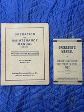 Harley Wlc Manuals. Military Canadian Military Antique Vintage Memorabilia picture