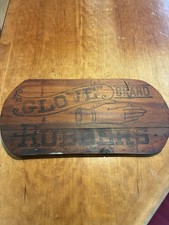 Antique Glove Brand Rubbers Wood Sign Vintage  picture