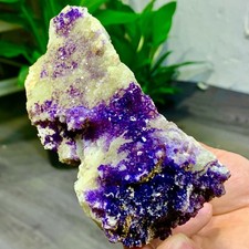 488G Natural Purple Fluorite Edged Cube Crystal Mineral Specimen/China picture