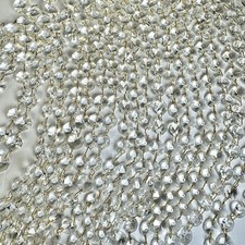 VTG Lot 8 - 14in Lead Crystal Chandelier Garland Strands 128 Graduated Octagons picture
