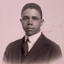 Handsome African American Black Man Vintage Photograph Fashionable Clean Shaved picture