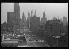 Photo:Chicago Illinois 1930s Skyline Street View Downtown Buildings picture