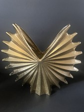 Vintage Unique Real Metal Gold Flower Vase Beautiful picture